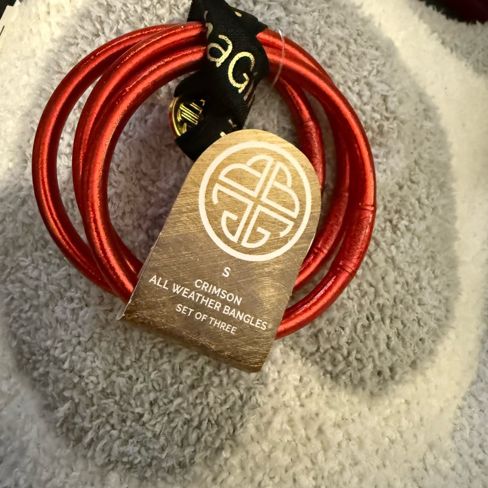 Crimson All Weather Bangles Set by BudhaGirl